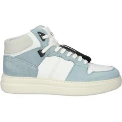 Blackstone Sneakers XL28 WHITE LIGHT BLUE - HIGH-TOP SNEAKER White