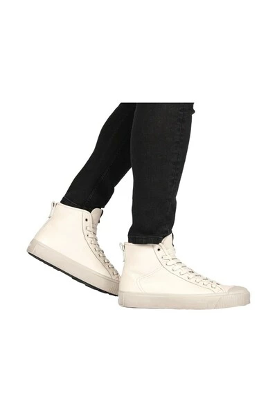 Blackstone Sneakers WG64 OFF WHITE - HIGH SNEAKER Beige 3 Blackstone Sneakers WG64 OFF WHITE - HIGH SNEAKER Beige - Afbeelding 3