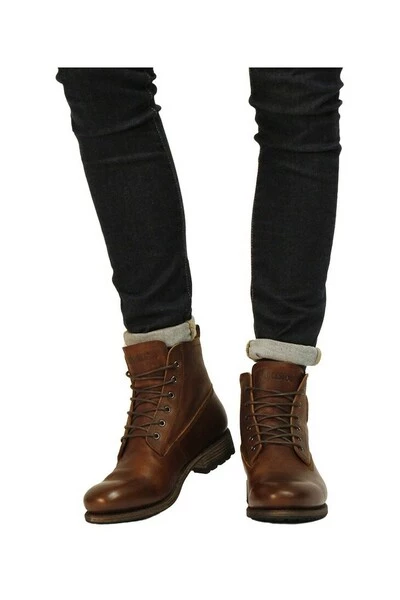 Blackstone Nette Schoenen GM10 OLD YELLOW - LACE UP BOOTS - FUR Brown 4 Blackstone Nette Schoenen GM10 OLD YELLOW - LACE UP BOOTS - FUR Brown - Afbeelding 4