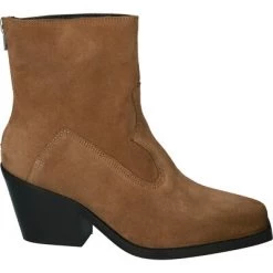 Blackstone Enkellaarsjes WL47 DARK SAND - SUEDE BOOTS Brown