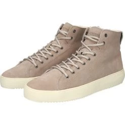 Blackstone Sneakers DYLAN - YG20 WEATHERED TEAK - HIGH SNEAKER - FUR Beige