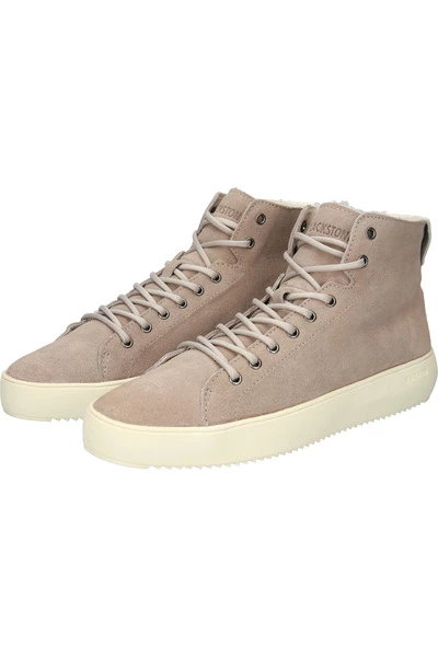 Blackstone Sneakers DYLAN - YG20 WEATHERED TEAK - HIGH SNEAKER - FUR Beige 1 Blackstone Sneakers DYLAN - YG20 WEATHERED TEAK - HIGH SNEAKER - FUR Beige