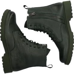Blackstone Laarzen WL02 - LACE UP BOOT - FUR Green -Blackstone Winkel 1eadbf44a8263378f54f6ed4a63ac176