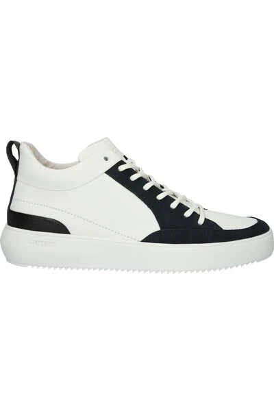 Blackstone Sneakers XG90 WHITE CHARCOAL ART - MID-SNEAKER White 6 Blackstone Sneakers XG90 WHITE CHARCOAL ART - MID-SNEAKER White - Afbeelding 6