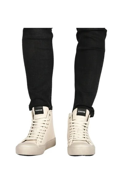 Blackstone Sneakers WG64 OFF WHITE - HIGH SNEAKER Beige 2 Blackstone Sneakers WG64 OFF WHITE - HIGH SNEAKER Beige - Afbeelding 2