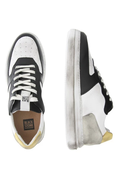 Blackstone Sneakers WG85 WHITE BLACK - VINTAGE LOW SNEAKER White 2 Blackstone Sneakers WG85 WHITE BLACK - VINTAGE LOW SNEAKER White - Afbeelding 2