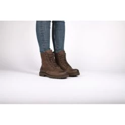 Blackstone Enkellaarsjes WL02 DARK BROWN - LACE UP BOOT - FUR Brown 10 Blackstone Enkellaarsjes WL02 DARK BROWN - LACE UP BOOT - FUR Brown -Blackstone Winkel 44d94ccec02755a209eec64cdb7f8454