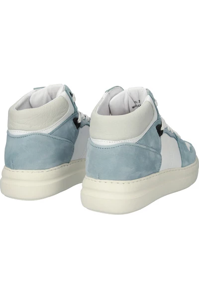 Blackstone Sneakers XL28 WHITE LIGHT BLUE - HIGH-TOP SNEAKER White 2 Blackstone Sneakers XL28 WHITE LIGHT BLUE - HIGH-TOP SNEAKER White - Afbeelding 2
