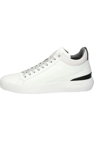 Blackstone Sneakers TREVOR - YG21 WHITE - MID-SNEAKER White 3 Blackstone Sneakers TREVOR - YG21 WHITE - MID-SNEAKER White - Afbeelding 3