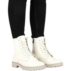 Blackstone Veterschoenen WL07 OFF WHITE - LACE UP BOOT Beige 11 Blackstone Veterschoenen WL07 OFF WHITE - LACE UP BOOT Beige -Blackstone Winkel 582c1e83658c24b26c7c62fb72ee37e2