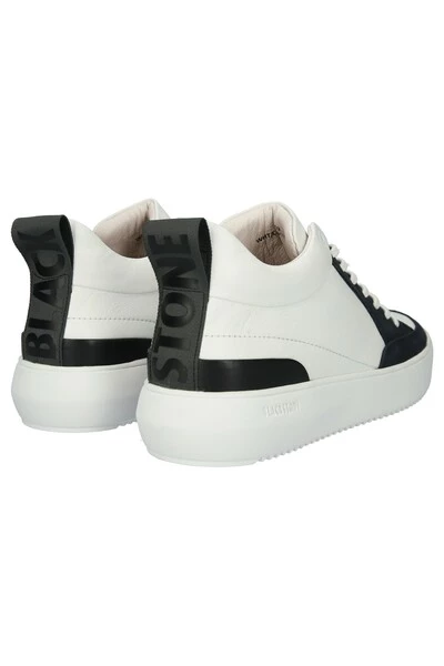 Blackstone Sneakers XG90 WHITE CHARCOAL ART - MID-SNEAKER White 4 Blackstone Sneakers XG90 WHITE CHARCOAL ART - MID-SNEAKER White - Afbeelding 4