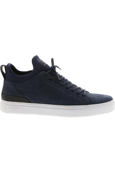 Blackstone Sneakers SG28 TOTAL ECLIPSE - MID SNEAKER Blue 1 Blackstone Sneakers SG28 TOTAL ECLIPSE - MID SNEAKER Blue