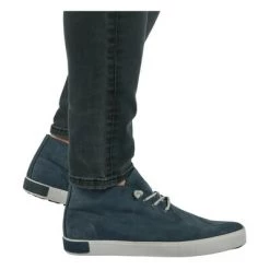Blackstone Sneakers BM25 JEANS - MID SNEAKER Blue -Blackstone Winkel 68ae5fcbd844a7c340c2611ed281ae23