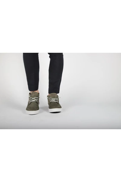 Blackstone Laarzen BM19 BATTLE - MID SNEAKER Green 1 Blackstone Laarzen BM19 BATTLE - MID SNEAKER Green