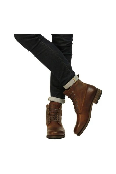 Blackstone Nette Schoenen GM10 OLD YELLOW - LACE UP BOOTS - FUR Brown 5 Blackstone Nette Schoenen GM10 OLD YELLOW - LACE UP BOOTS - FUR Brown - Afbeelding 5