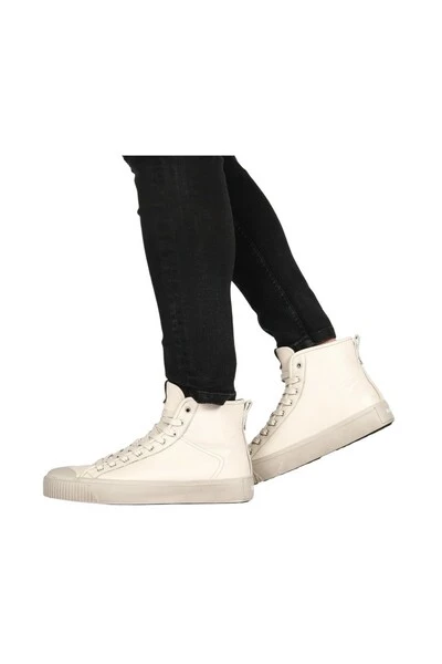 Blackstone Sneakers WG64 OFF WHITE - HIGH SNEAKER Beige 4 Blackstone Sneakers WG64 OFF WHITE - HIGH SNEAKER Beige - Afbeelding 4