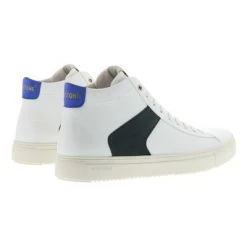 Blackstone Sneakers VG08 WHITE NAVY - MID-Sneaker White -Blackstone Winkel 7cbaa3445ba64ecc5e974f486d7429ee