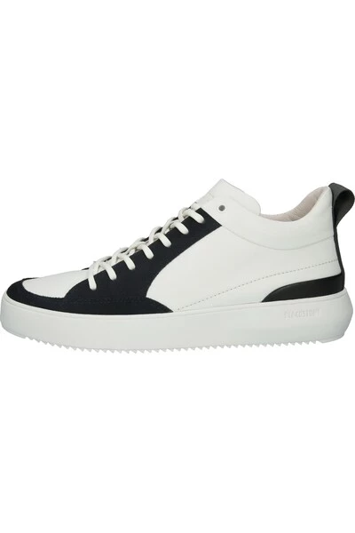 Blackstone Sneakers XG90 WHITE CHARCOAL ART - MID-SNEAKER White 3 Blackstone Sneakers XG90 WHITE CHARCOAL ART - MID-SNEAKER White - Afbeelding 3