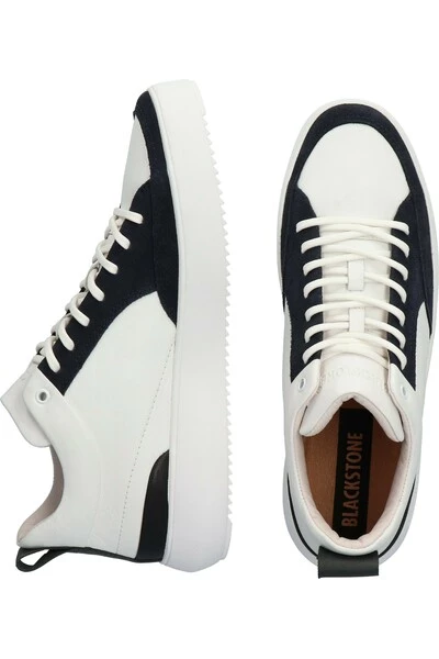 Blackstone Sneakers XG90 WHITE CHARCOAL ART - MID-SNEAKER White 1 Blackstone Sneakers XG90 WHITE CHARCOAL ART - MID-SNEAKER White