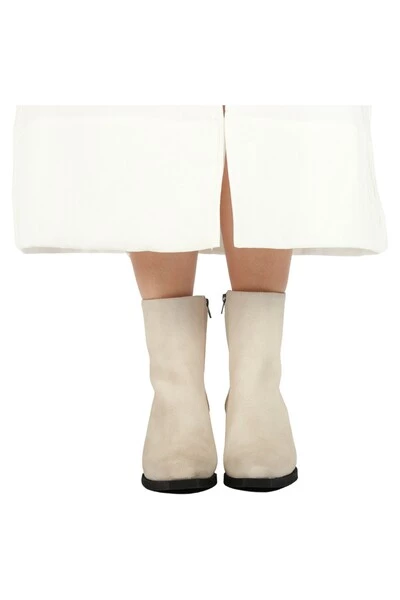 Blackstone Enkellaarsjes XL35 OFF WHITE - ZIPPER BOOT Beige 6 Blackstone Enkellaarsjes XL35 OFF WHITE - ZIPPER BOOT Beige - Afbeelding 6