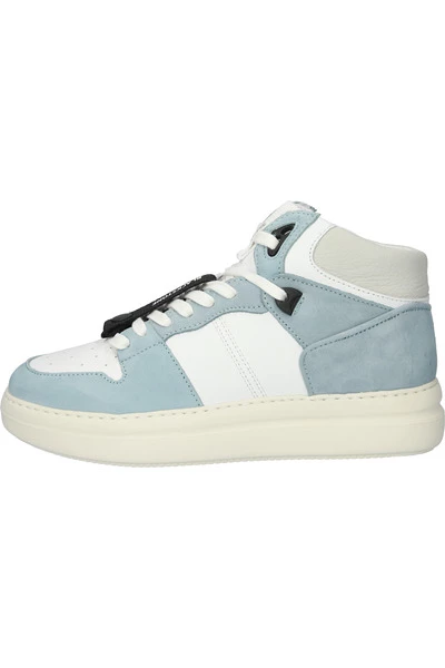 Blackstone Sneakers XL28 WHITE LIGHT BLUE - HIGH-TOP SNEAKER White 4 Blackstone Sneakers XL28 WHITE LIGHT BLUE - HIGH-TOP SNEAKER White - Afbeelding 4