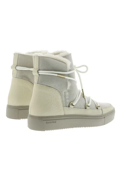 Blackstone Snowboots UL87 ALMOND MILK - HIGH-TOP - FUR Beige 4 Blackstone Snowboots UL87 ALMOND MILK - HIGH-TOP - FUR Beige - Afbeelding 4