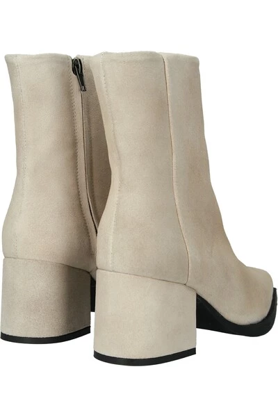 Blackstone Enkellaarsjes XL35 OFF WHITE - ZIPPER BOOT Beige 4 Blackstone Enkellaarsjes XL35 OFF WHITE - ZIPPER BOOT Beige - Afbeelding 4