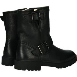 Blackstone Enkellaarsjes WL01 BLACK - WOMENS BOOT - FUR Black