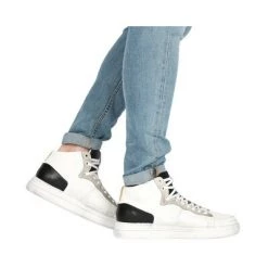 Blackstone Sneakers WG88 WHITE BLACK - HIGH SNEAKER White -Blackstone Winkel 984242ddabb33a559692515d0b782f3c