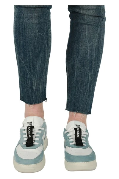 Blackstone Sneakers VL27 WHITE LIGHT BLUE - LOW SNEAKER White 1 Blackstone Sneakers VL27 WHITE LIGHT BLUE - LOW SNEAKER White