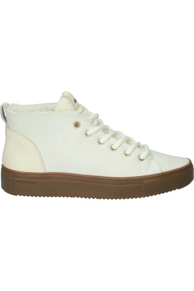 Blackstone Sneakers YUKA - QL48 - MID SNEAKER Beige 4 Blackstone Sneakers YUKA - QL48 - MID SNEAKER Beige - Afbeelding 4