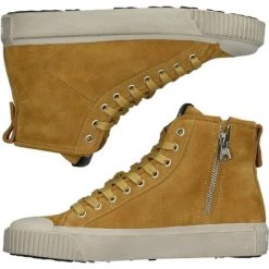 Blackstone Sneakers WL24 BRONZE MIST - HIGH SNEAKER Brown