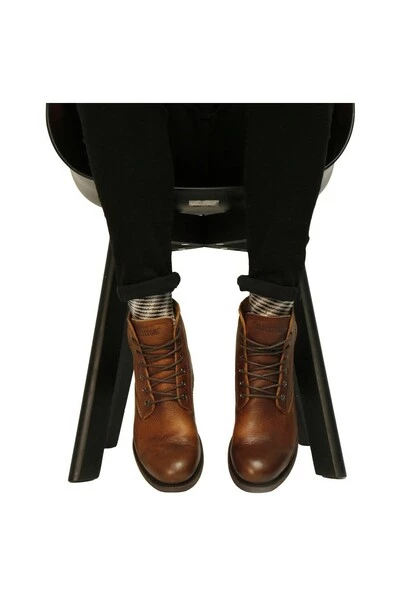 Blackstone Nette Schoenen GM09 OLD YELLOW - HIGH LACE UP BOOTS Brown 3 Blackstone Nette Schoenen GM09 OLD YELLOW - HIGH LACE UP BOOTS Brown - Afbeelding 3