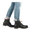 Blackstone Nette Schoenen SG31 BLACK - LACE UP BOOT - FUR Black
