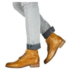 Blackstone Laarzen JM29 RUST - HIGH LACE UP Brown -Blackstone Winkel adbfa45588caf46cf787a4b06eab8682