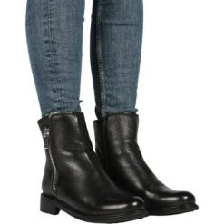 Blackstone Enkellaarsjes QL05 BLACK - WOMENS BOOT - FUR Black -Blackstone Winkel b9edccff11bad3b61b67f1ec6e091482