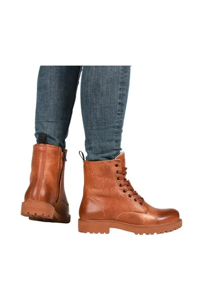 Blackstone Veterschoenen WL02 CUOIO - LACE UP BOOT - FUR Brown 2 Blackstone Veterschoenen WL02 CUOIO - LACE UP BOOT - FUR Brown - Afbeelding 2