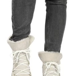 Blackstone Snowboots UL87 ALMOND MILK - HIGH-TOP - FUR Beige