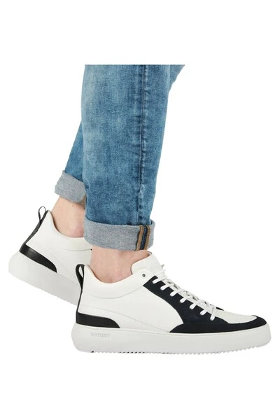 Blackstone Sneakers XG90 WHITE CHARCOAL ART - MID-SNEAKER White 2 Blackstone Sneakers XG90 WHITE CHARCOAL ART - MID-SNEAKER White - Afbeelding 2