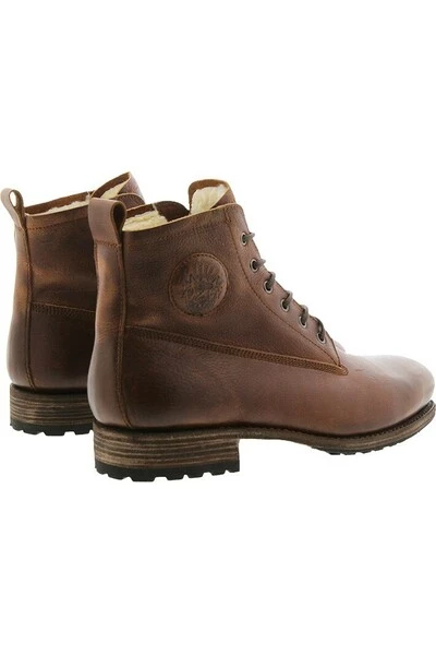 Blackstone Nette Schoenen GM10 OLD YELLOW - LACE UP BOOTS - FUR Brown 3 Blackstone Nette Schoenen GM10 OLD YELLOW - LACE UP BOOTS - FUR Brown - Afbeelding 3