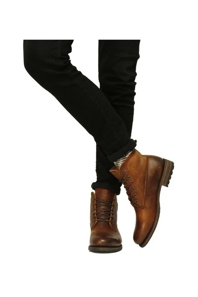 Blackstone Nette Schoenen GM09 OLD YELLOW - HIGH LACE UP BOOTS Brown 5 Blackstone Nette Schoenen GM09 OLD YELLOW - HIGH LACE UP BOOTS Brown - Afbeelding 5