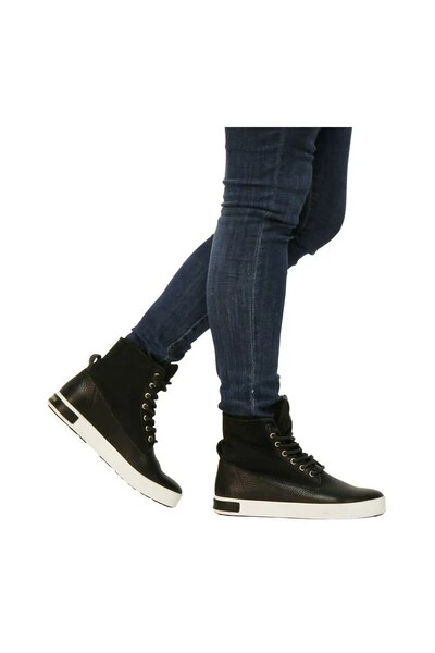 Blackstone Veterschoenen QL46 BLACK - HIGH SNEAKER - FUR Black 3 Blackstone Veterschoenen QL46 BLACK - HIGH SNEAKER - FUR Black - Afbeelding 3