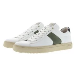 Blackstone Sneakers VG09 WHITE DARK GREEN - LOW Sneaker White -Blackstone Winkel d815fc7f193869920a4a919f09f66ad0