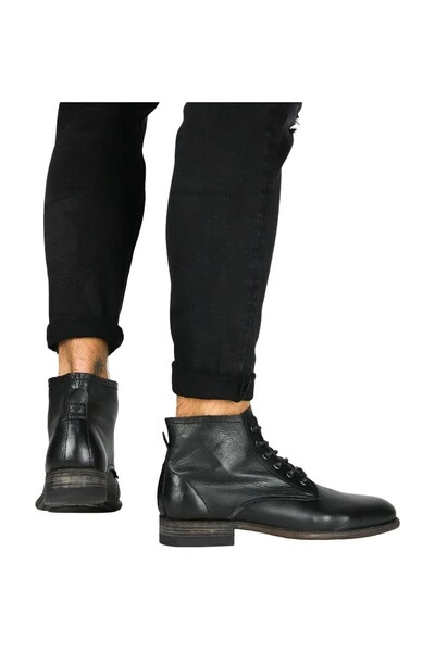 Blackstone Nette Schoenen JM29 BLACK - HIGH LACE UP Black 2 Blackstone Nette Schoenen JM29 BLACK - HIGH LACE UP Black - Afbeelding 2