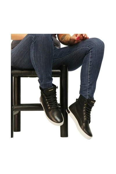 Blackstone Veterschoenen QL46 BLACK - HIGH SNEAKER - FUR Black 4 Blackstone Veterschoenen QL46 BLACK - HIGH SNEAKER - FUR Black - Afbeelding 4