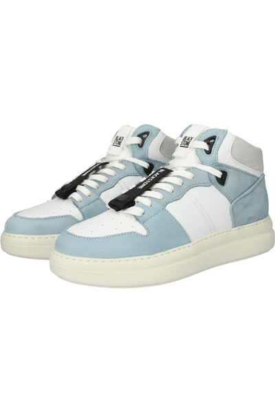 Blackstone Sneakers XL28 WHITE LIGHT BLUE - HIGH-TOP SNEAKER White 5 Blackstone Sneakers XL28 WHITE LIGHT BLUE - HIGH-TOP SNEAKER White - Afbeelding 5