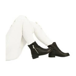 Blackstone Enkellaarsjes QL04 BLACK - ZIPPER BOOT Black