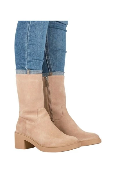 Blackstone Enkellaarsjes Heeled Boots Beige 3 Blackstone Enkellaarsjes Heeled Boots Beige - Afbeelding 3