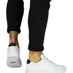 Blackstone Sneakers RM50 WHITE DARK DENIM - LOW SNEAKER White -Blackstone Winkel faaafd445f11d5de0d50d29ff39a14ae